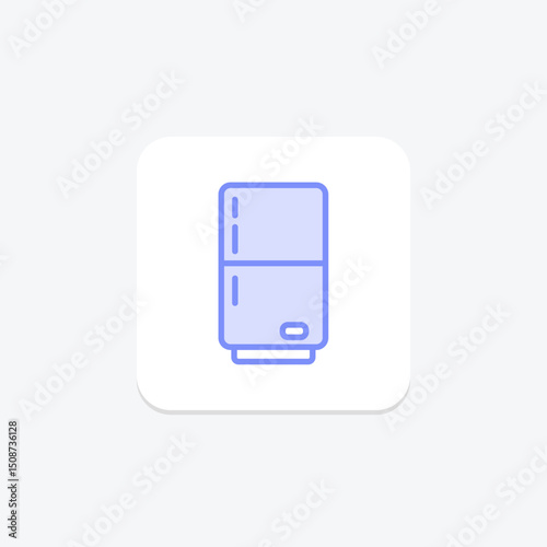 Refrigerator, vector, pixel perfect, illustrator file
