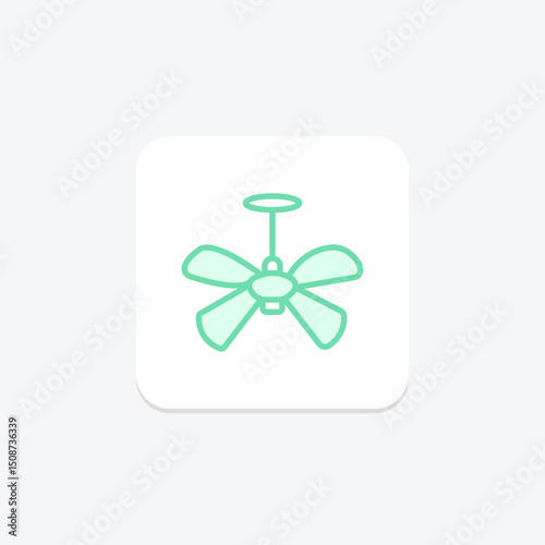 Ceiling Fan, vector, pixel perfect, illustrator file