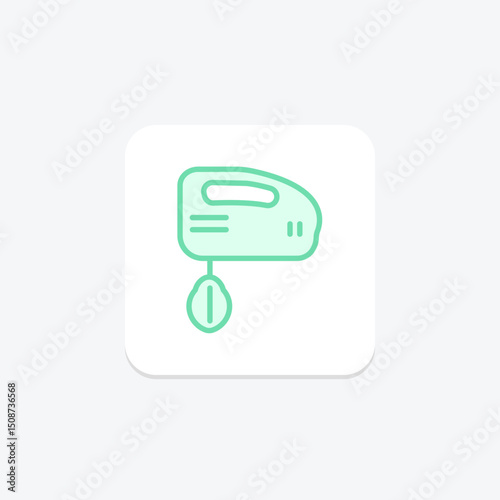 Hand Mixer, vector, pixel perfect, illustrator file