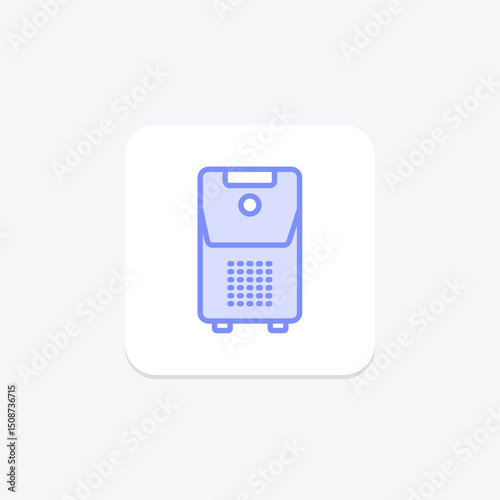 Dehumidifier, vector, pixel perfect, illustrator file