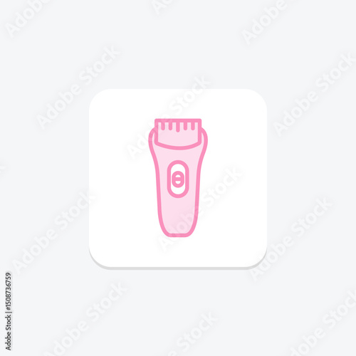 Beard Trimmer, vector, pixel perfect, illustrator file