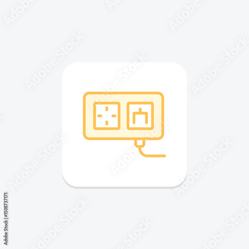 Wall Socket, vector, pixel perfect, illustrator file