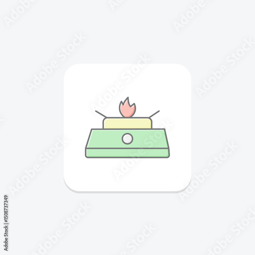 Stove, vector, pixel perfect, illustrator file