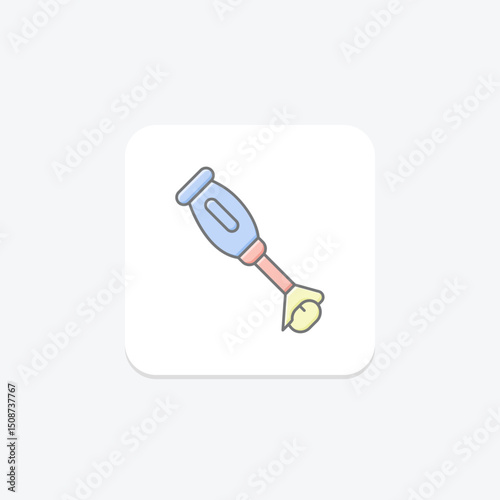 Immersion Blender, vector, pixel perfect, illustrator file