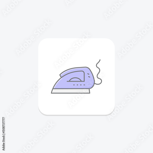Steam Iron, vector, pixel perfect, illustrator file