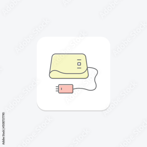 Electric Blanket, vector, pixel perfect, illustrator file