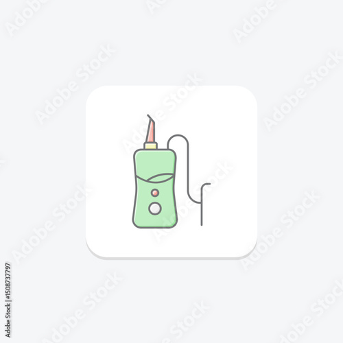 Water Flosser, vector, pixel perfect, illustrator file