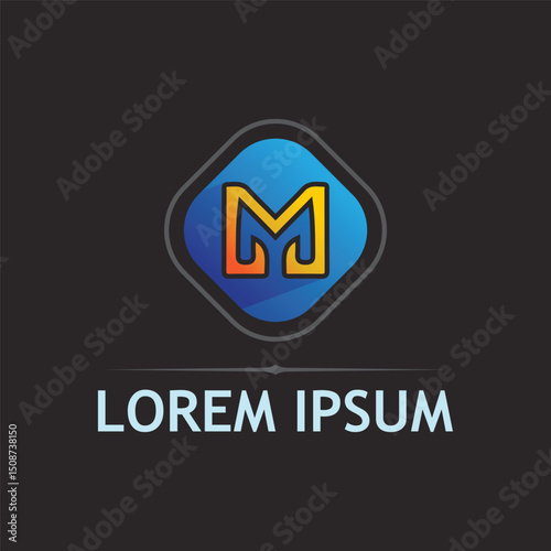 Free Download Letter M Logo Template with Clean Modern Vector Style - GFXLoad