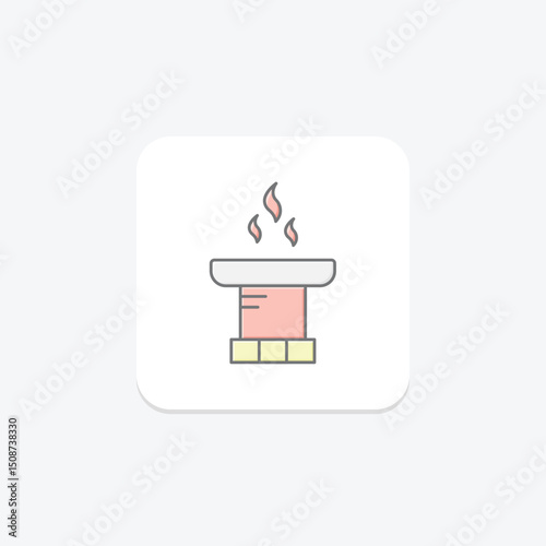 Chimney, vector, pixel perfect, illustrator file