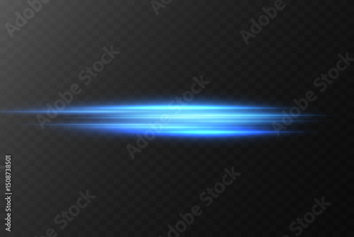 Light neon laser beam effect.Abstract effect of high-speed movement of light, light lines.Vector illustration.EPS 10.