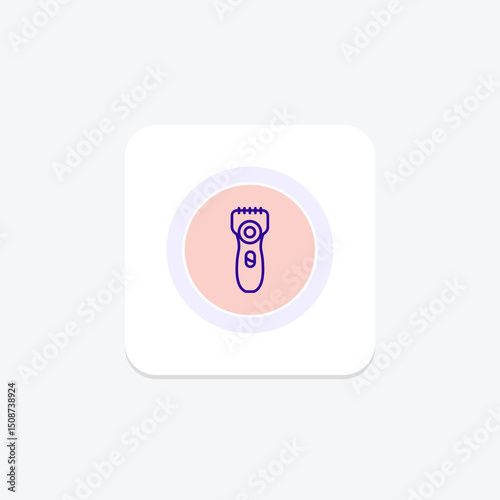 Electric Shaver, vector, pixel perfect, illustrator file