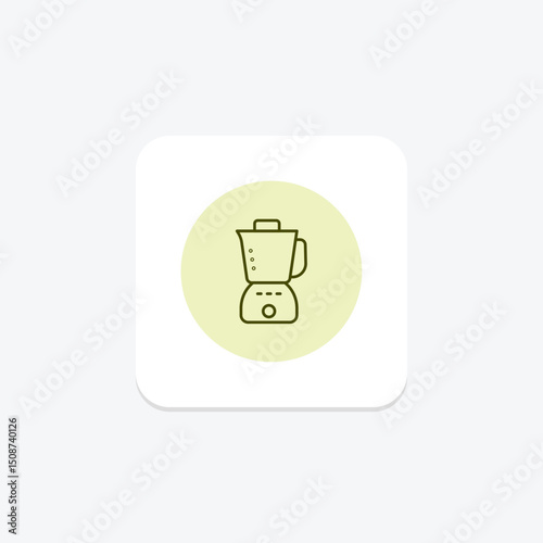 Food Processor, vector, pixel perfect, illustrator file