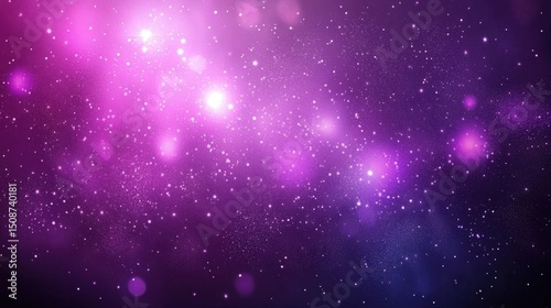 Purple nebula, cosmic dust, galaxy, starlight background, space design