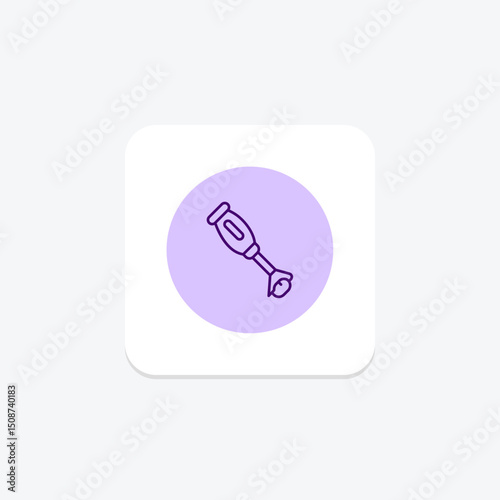 Immersion Blender, vector, pixel perfect, illustrator file