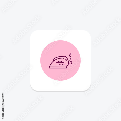 Steam Iron, vector, pixel perfect, illustrator file
