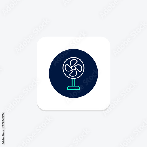 Table Fan, vector, pixel perfect, illustrator file
