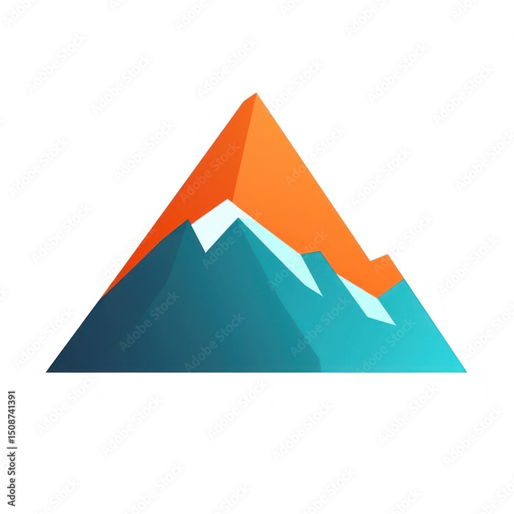 Mountain white background outdoors triangle. Mountain white background outdoors triangle.