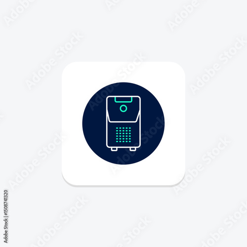 Dehumidifier, vector, pixel perfect, illustrator file