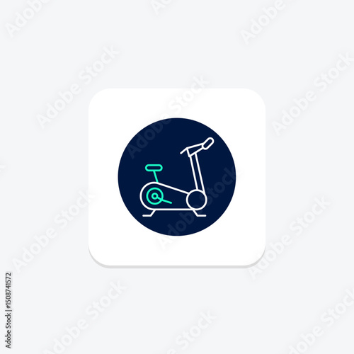 Exercise Bike, vector, pixel perfect, illustrator file