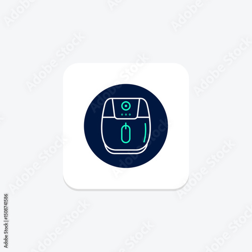 Air Fryer, vector, pixel perfect, illustrator file