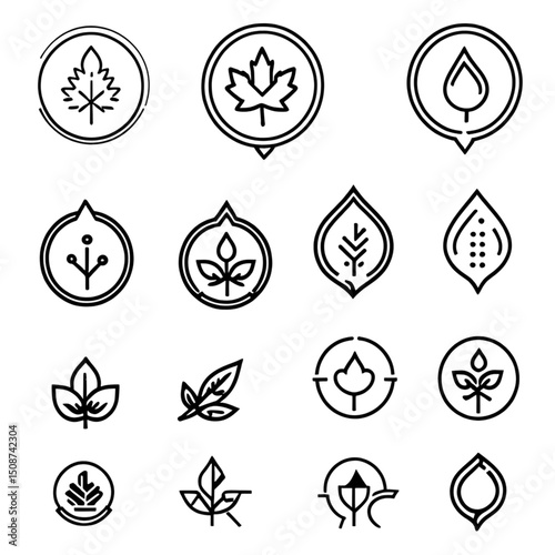 理科と算数の学習アイコン｜Science and Math Study Icons