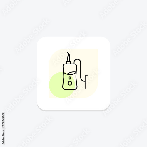 Water Flosser, vector, pixel perfect, illustrator file