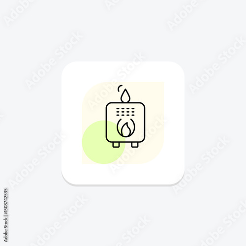 Gas Heater, vector, pixel perfect, illustrator file