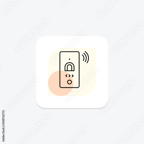Smart Doorbell, vector, pixel perfect, illustrator file