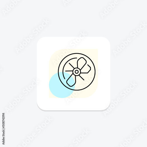Exhaust Fan, vector, pixel perfect, illustrator file