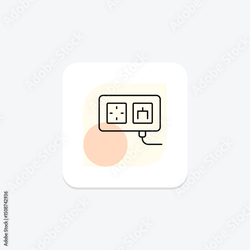 Wall Socket, vector, pixel perfect, illustrator file