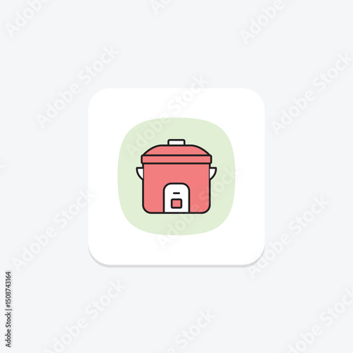 Rice Cooker, vector, pixel perfect, illustrator file