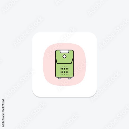 Dehumidifier, vector, pixel perfect, illustrator file