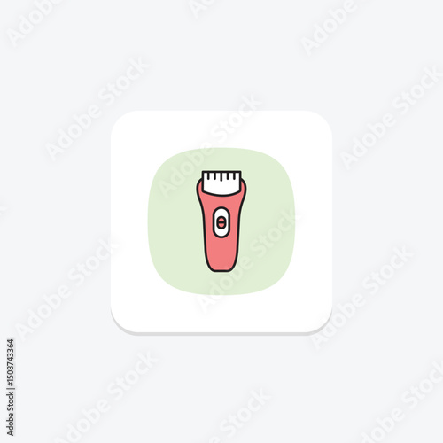 Beard Trimmer, vector, pixel perfect, illustrator file
