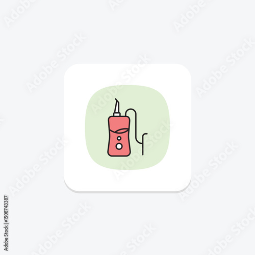 Water Flosser, vector, pixel perfect, illustrator file