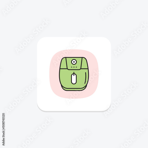 Air Fryer, vector, pixel perfect, illustrator file