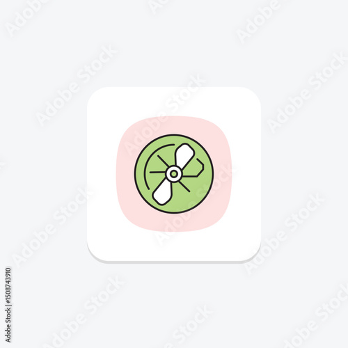 Exhaust Fan, vector, pixel perfect, illustrator file