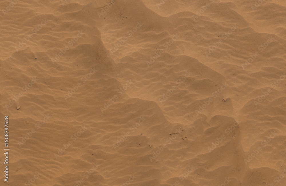Fototapeta premium Beige textured sand, 6K resolution beach ground