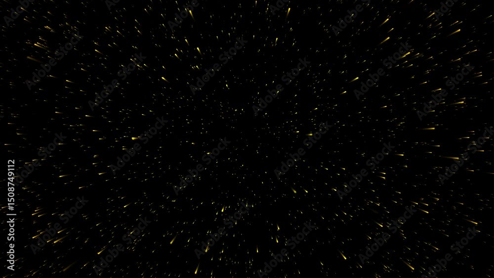 Star wars travel hyperspace in galaxy on transparent