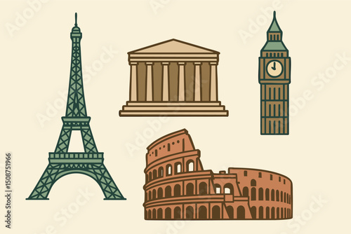 European Landmarks: Icons of History and Culture