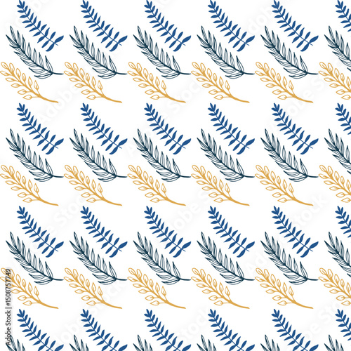 Hand drawn cute flowers, seamless patterns with floral for fabric, textiles, clothing, wall art, wallpaper, cover, banner, poster, interior decor, natural backgrounds.