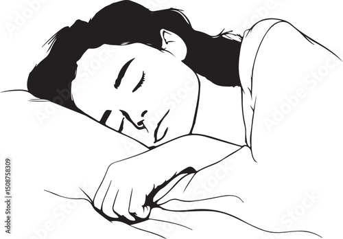 vector illustration of a woman