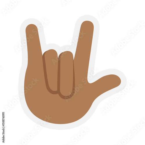 Love-You Gesture Dark Skin