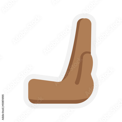 Rightwards Pushing Hand Dark Skin