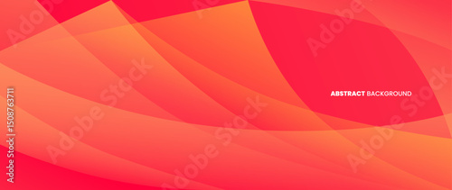 Orange abstract background with round objects overlapping each other to form a beautiful pattern. Vector template for digital lux business banner, contemporary formal invitation, luxury voucher