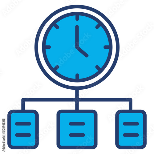 Ttm outline blue color icon
