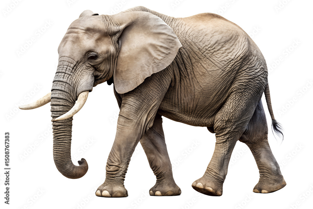 Fototapeta premium Majestic African Elephant A Symbol of Strength and Wisdom
