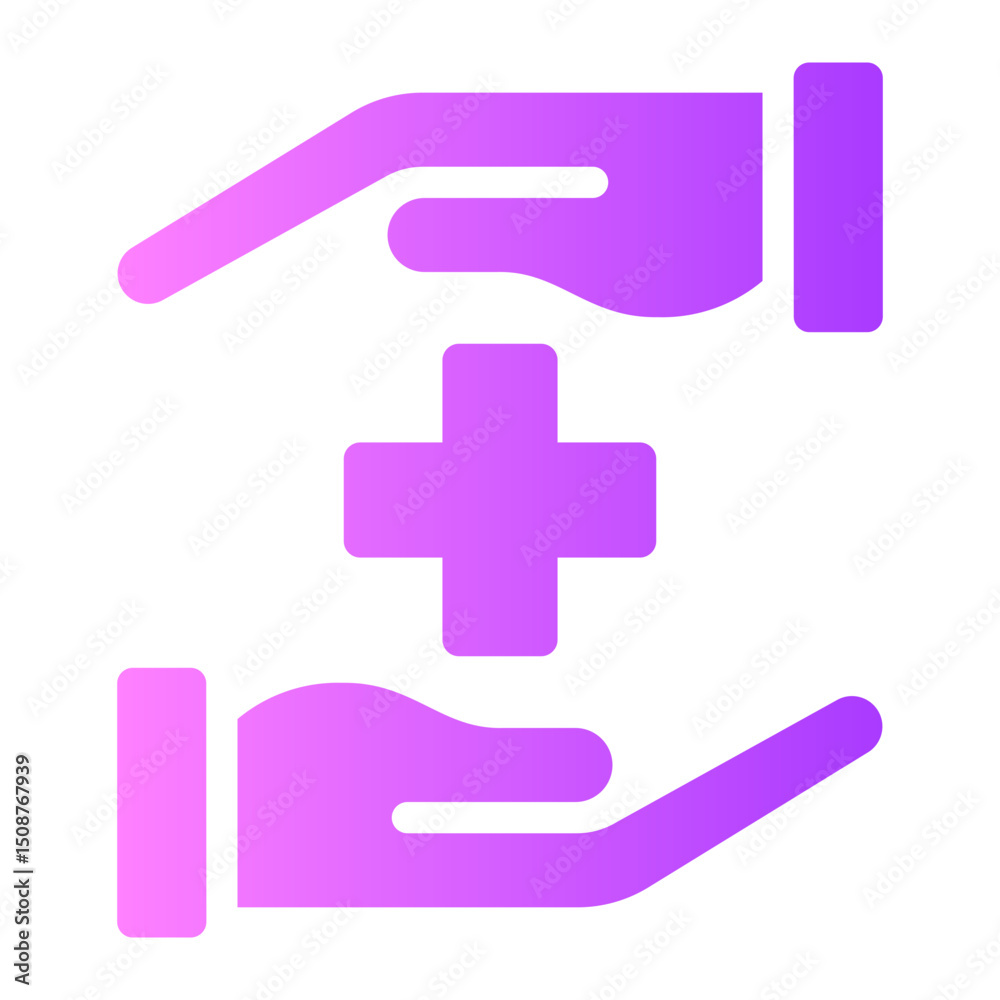 Obraz premium care gradient icon