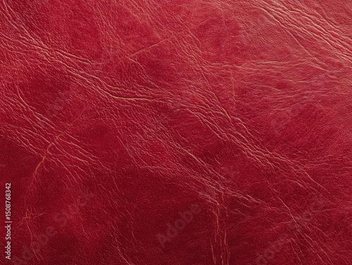 Luxury red leather background texture, natural grain detail.