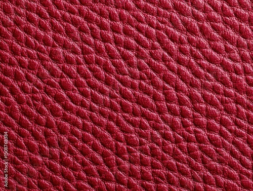 Tactile red leather macro texture with soft reflective light.
