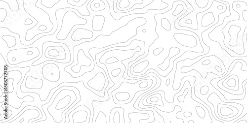 Abstract topographic contours map background. Topography black wave lines vector background. Topographic map Patterns, Topographic map and place for texture. Wavy curve lines banner design.	

